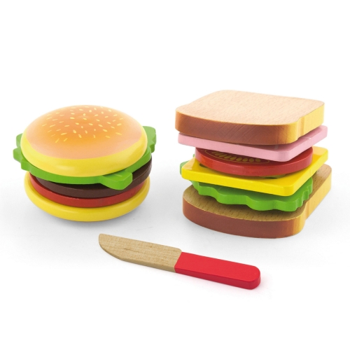 Viga toys Hamburger and Sandwich set